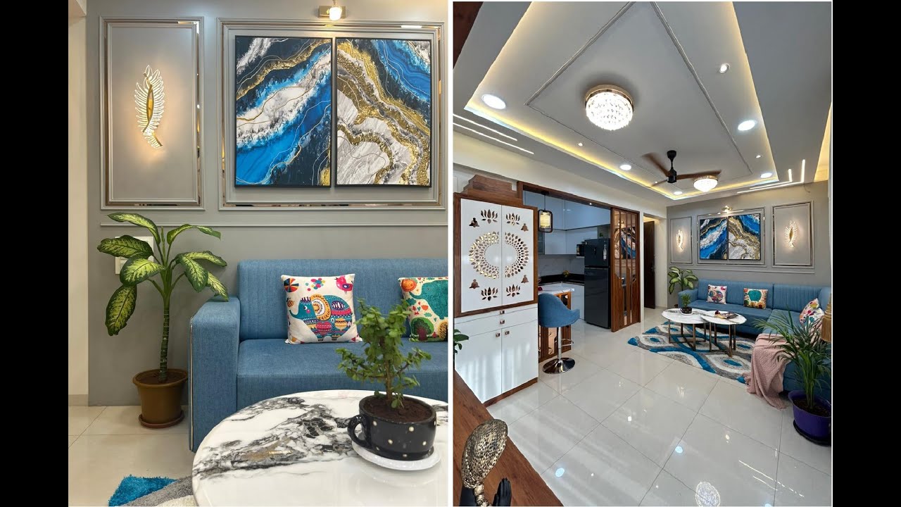 2 BHK Compact Flat Interior Design in Pune | Vision Ace I Tathawade I Pune I Vallabh Interiors