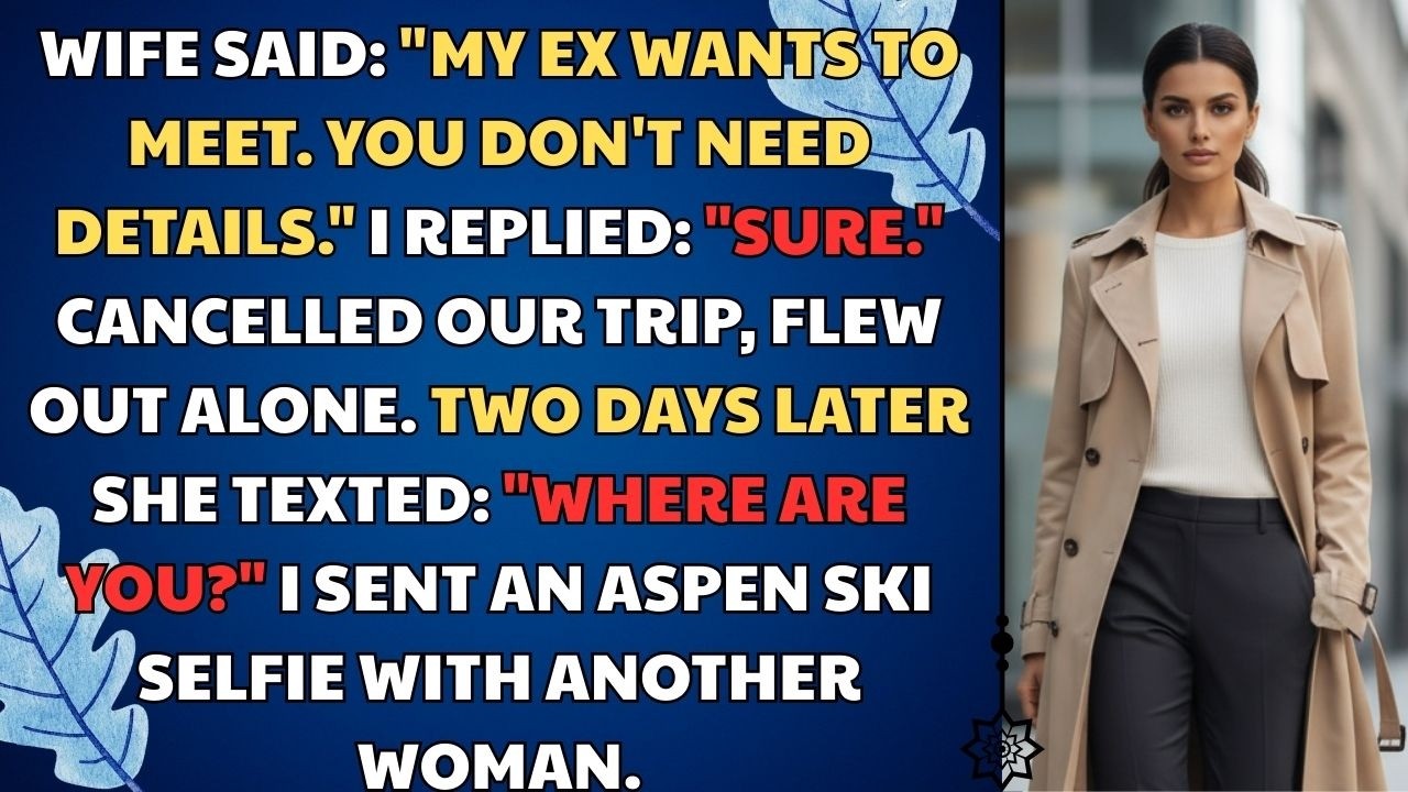 Wife Said: 'MY EX WANTS TO MEET. You Don't Need Details.' I Replied: 'Sure.' | Narrated Story