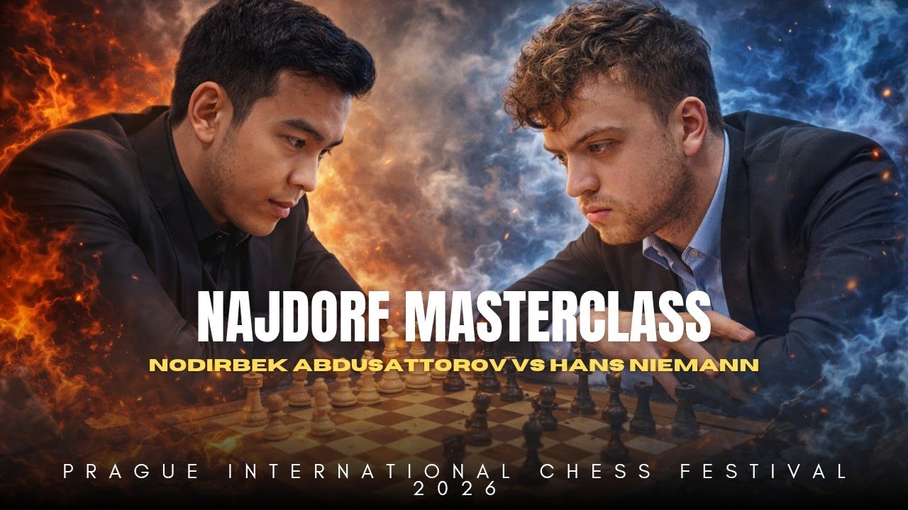 Nodirbek Abdusattorov vs Hans Niemann ❗ Najdorf Precision ❗ Prague International Chess Festival 2026