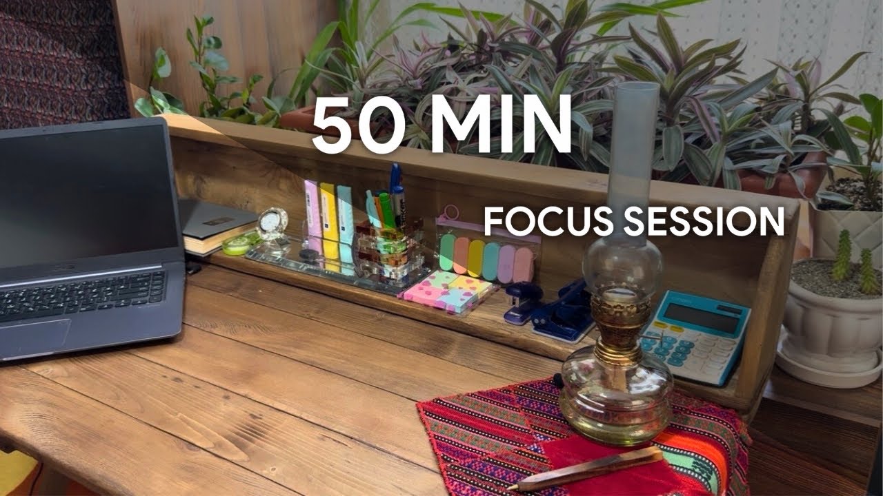 Intense 50 Minute Study Session | Real Time Focus | No Talking