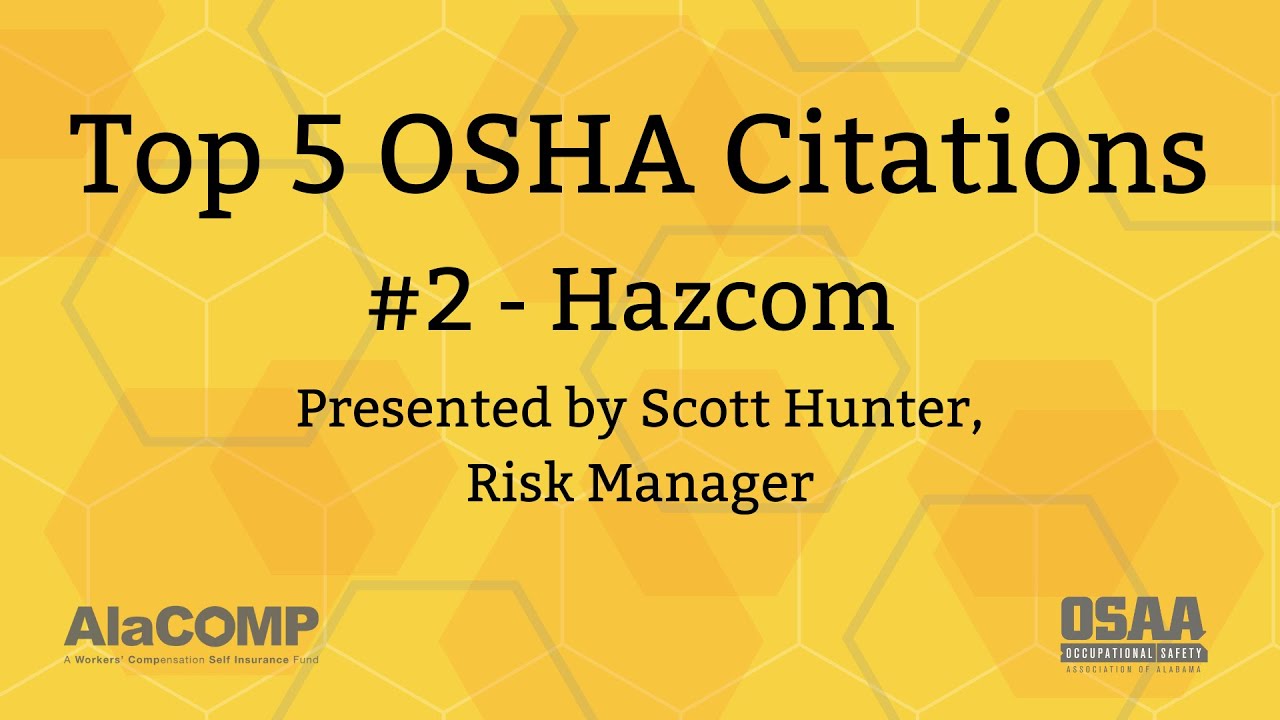 Top 5 OSHA Citations- #2 HAZCOM