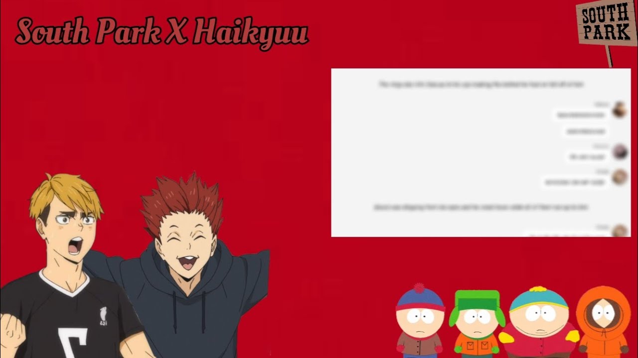 Sakusa gets a ninja star in his eye||Haikyuu x South Park||Part 1