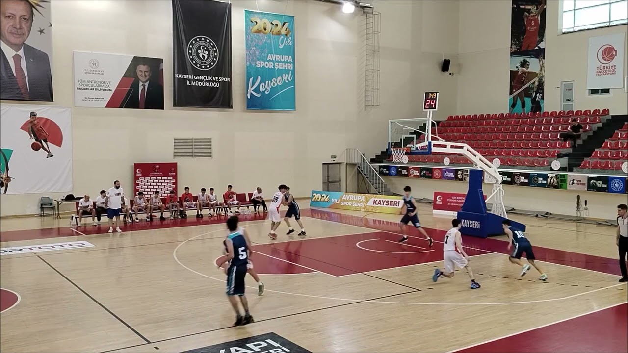 24.04.2024 U-14 TÜRKİYE ŞAMPİYONASI D GRUBU 3. MAÇI TÜRK TELEKOM - ÇABA