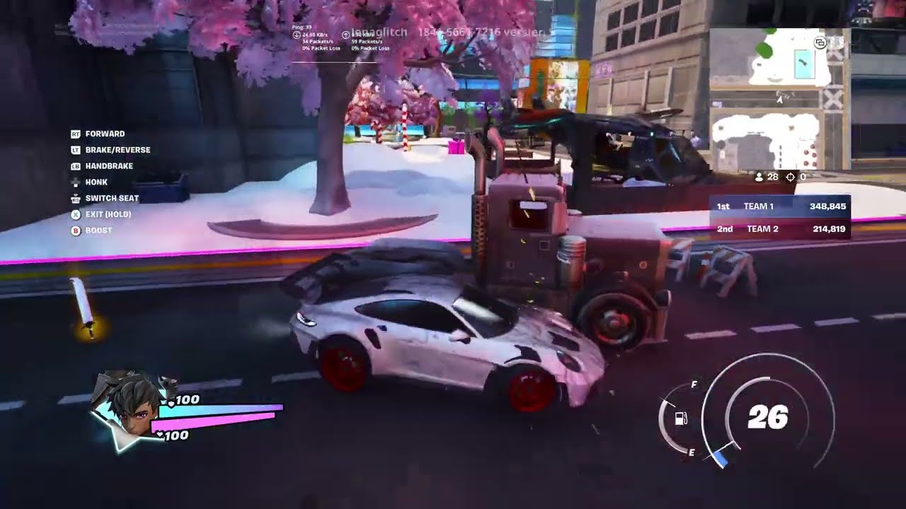 Having fun in FORTNITE