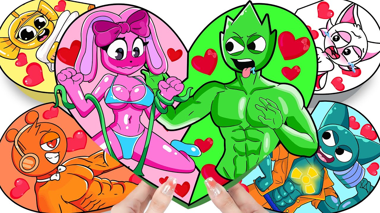 💖Sprunki Paper DIY💖 Incredibox COUPLE Love SPRUNKI PINKI kiss VINERIA BLIND BOX Unboxing | ASMR
