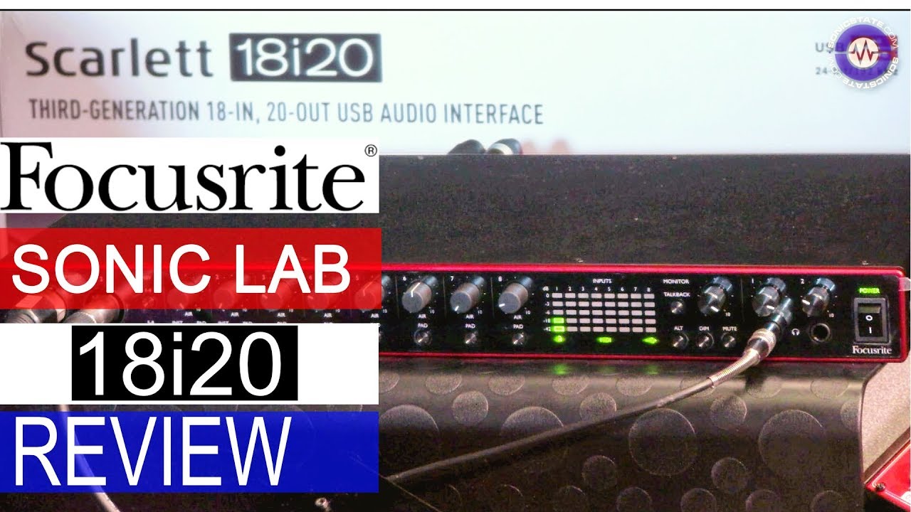Sonic LAB: Focusrite Scarlett 3-го поколения 18i20 USB Audio i/f