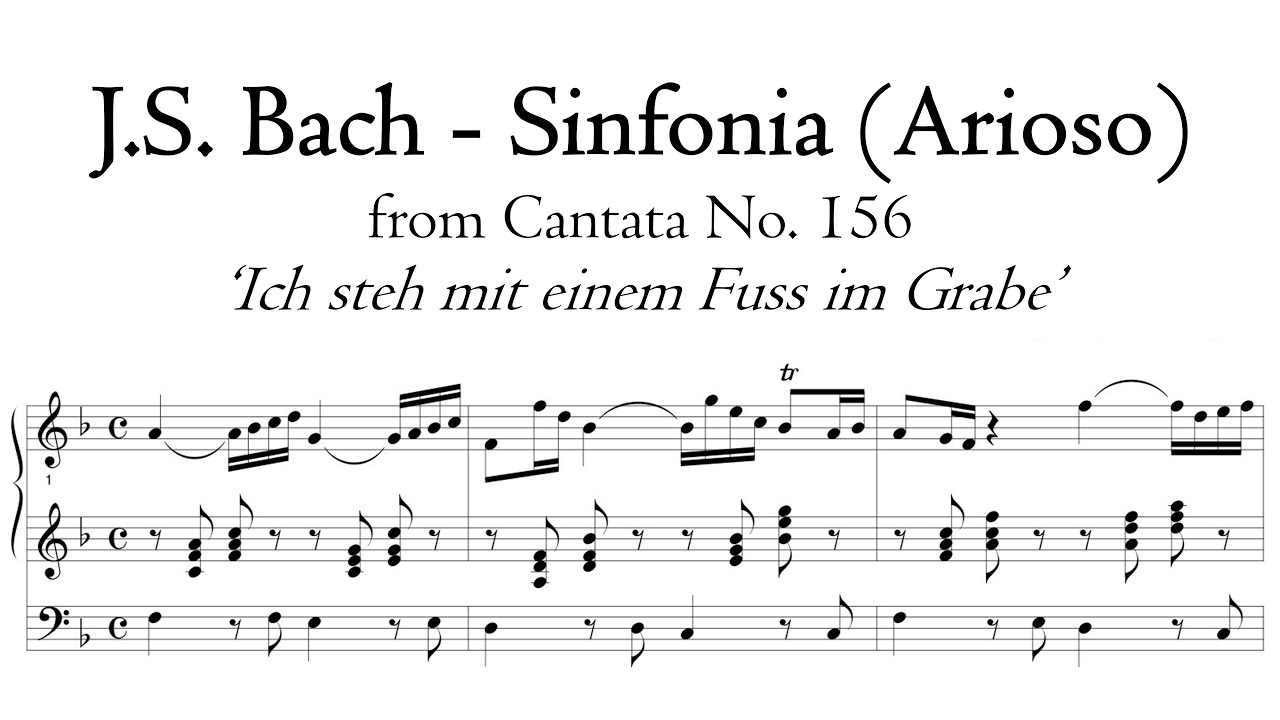 Bach - Arioso (Sinfonia) from Cantata BWV 156 (organ transcription) - Metzler organ, Poblet