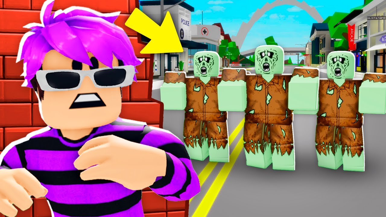 Eu SOBREVIVI O ATAQUE ZUMBI no BROOKHAVEN!