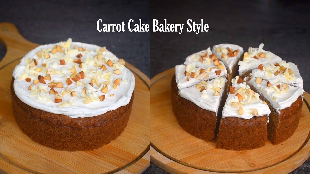 Carrot Cake Bakery Style - Delicious & Best for Breakfast or Afternoon treat