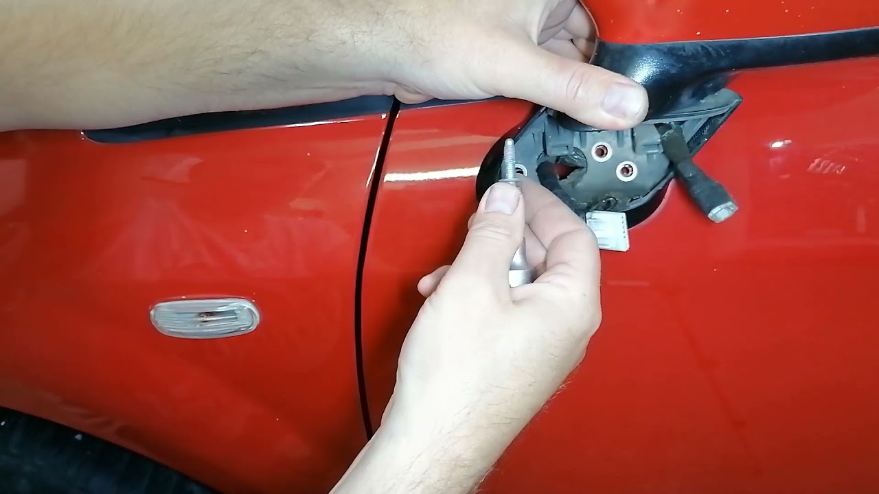Fiat Grande Punto How to Remove Glass on Side Mirror