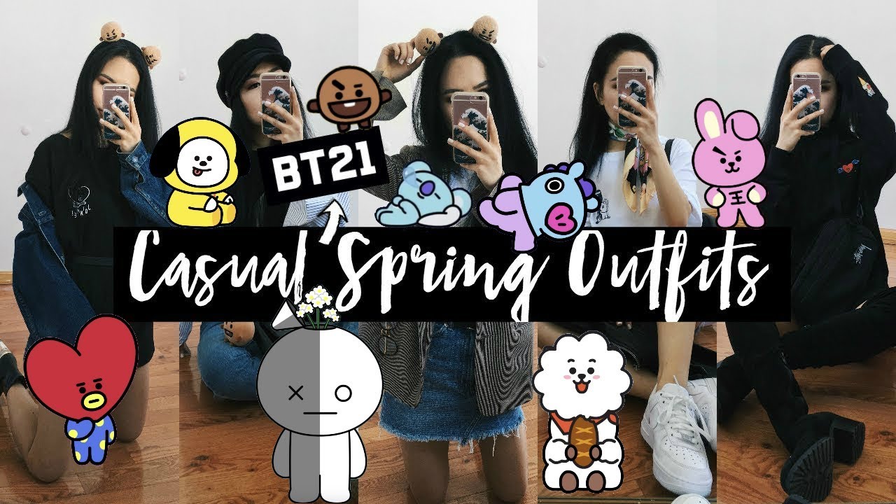 A CASUAL SPRING BT21 LOOKBOOK