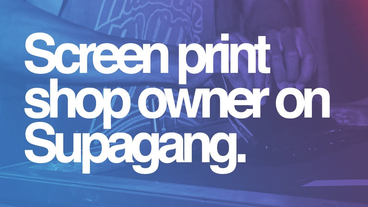Screen Print Shop Owner on Supacolor Supagang Sheets 🏆👕