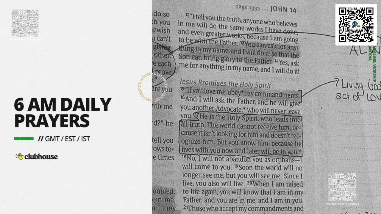 6 AM GMT Morning Prayers | Prayers, Worship, Scripture Reading | 16/02/026
