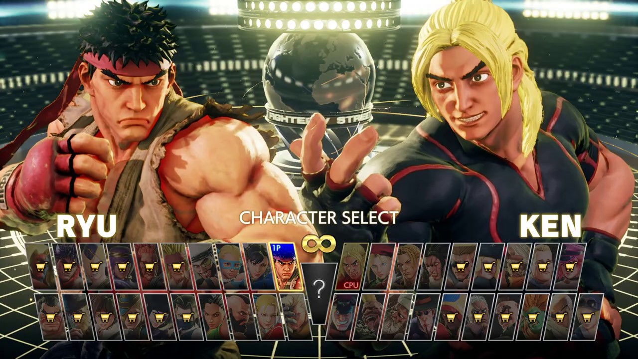 Street Fighter 5 - Ryu vs Ken (CPU vs CPU Level 8/Hardest Difficulty)