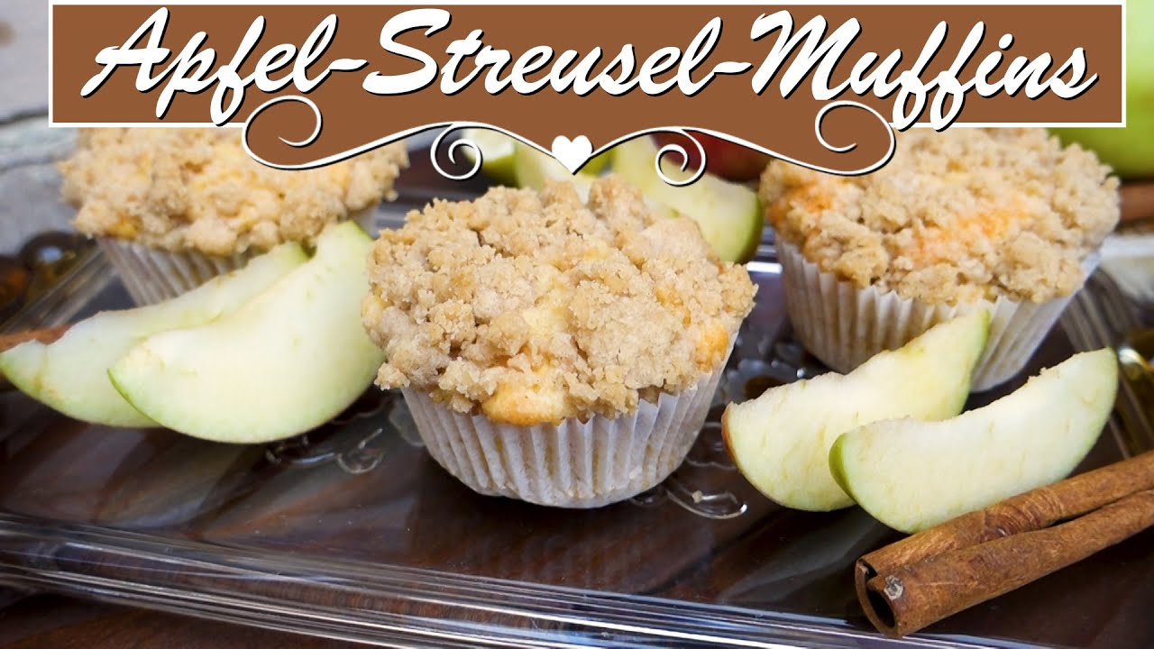 Apfel Muffins mit Zimtstreusel | fluffig und saftig