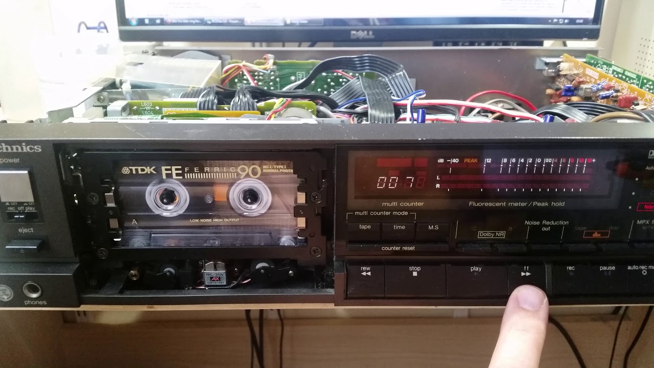 Technics RS-B100 short test, after installing the new original idler.