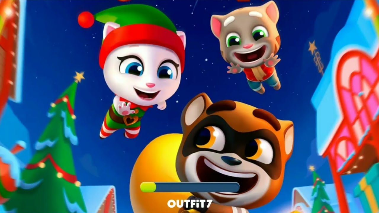 Talking Tom Corrida do Ouro Atualização de Natal 2020 com o Tom e a Angela em HD