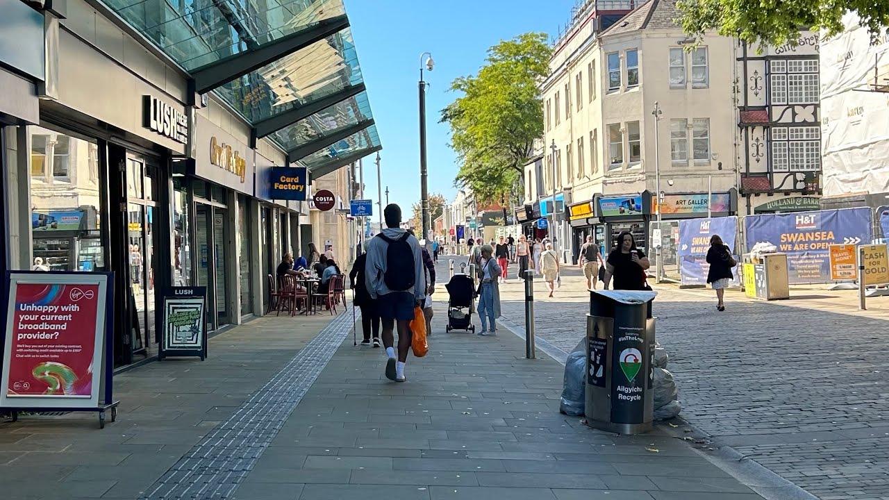 Walking around Swansea Market