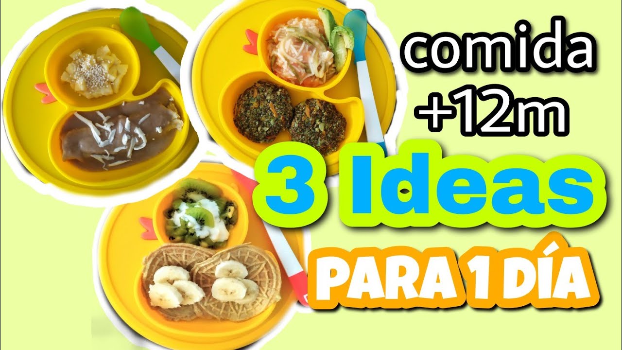 COMIDAS PARA BEBES DE 1 A&Ntilde;O _ DESAYUNO, COMIDA Y CENA SALUDABLE Y F&Aacute;CIL