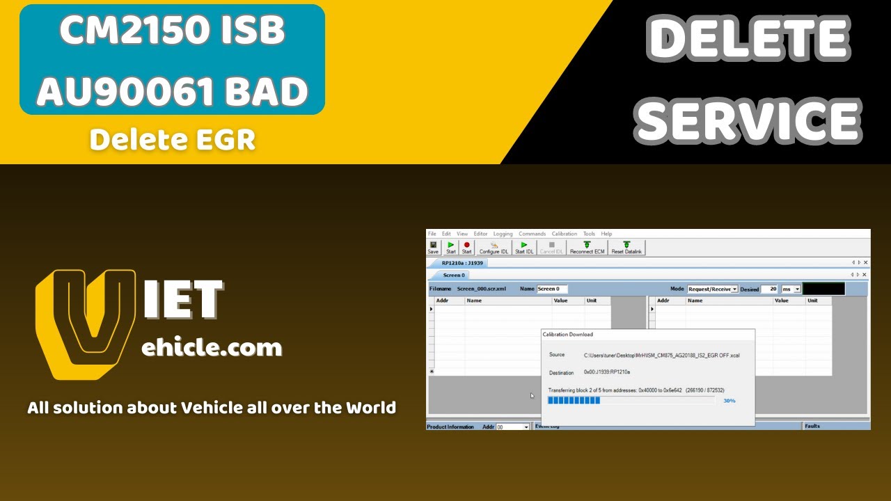 Delete DPF EGR CM2150 ISB AU90061 BAD