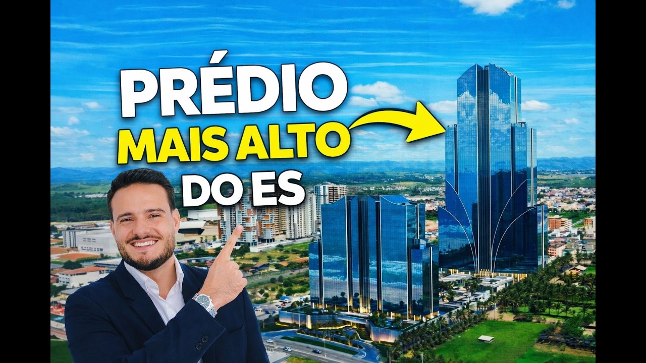 ENTREI na obra do PRÉDIO MAIS ALTO do Espírito Santo | TAJ Home Resort