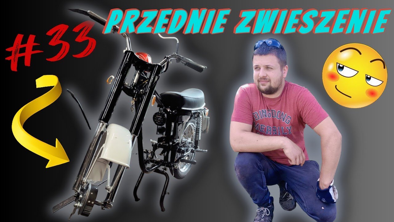 WSK 125 B3 CZ.33 MONTUJE PRZEDNIE ZAWIESZENIE I KOŁO