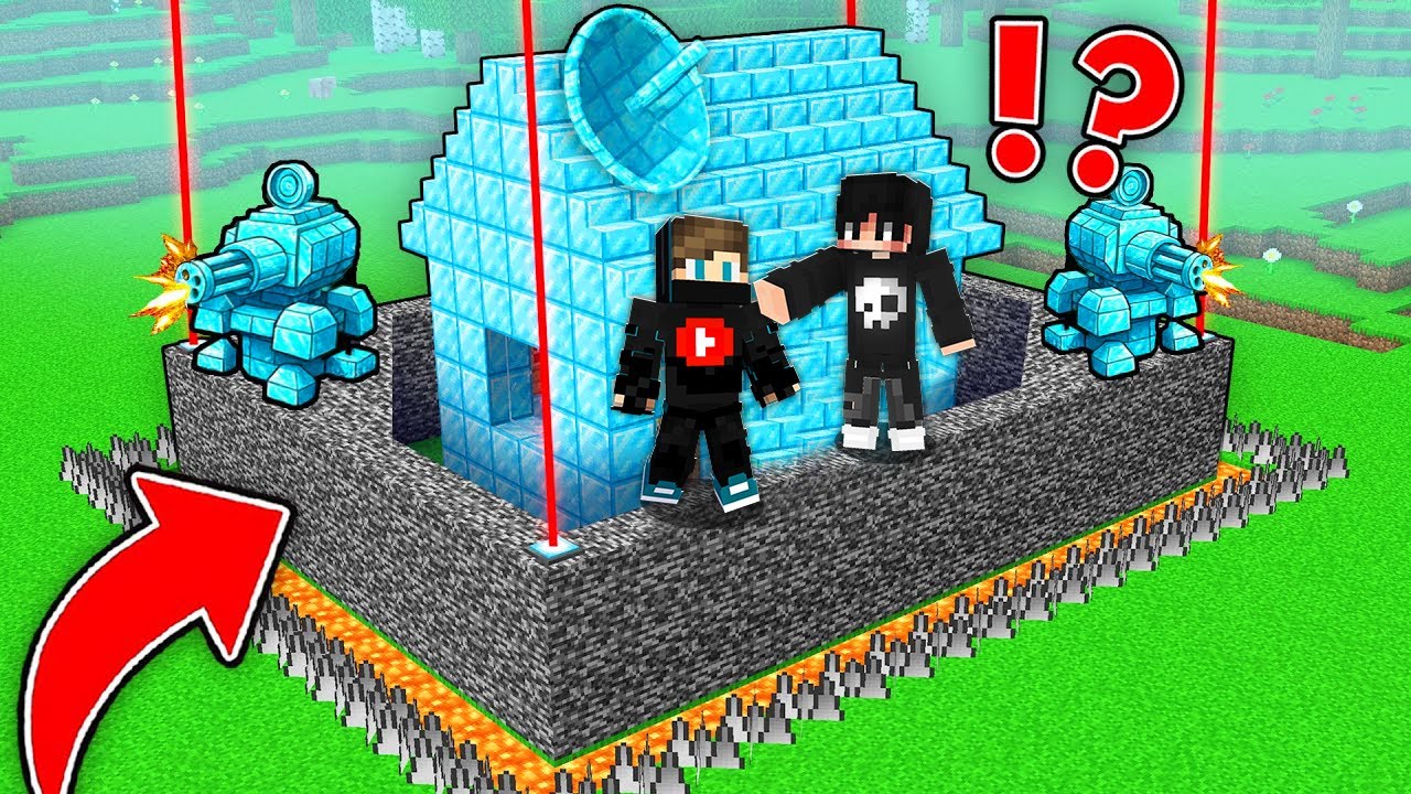 ماين كرافت حماية بيت الدايموند من الجـيش المجهول !!؟