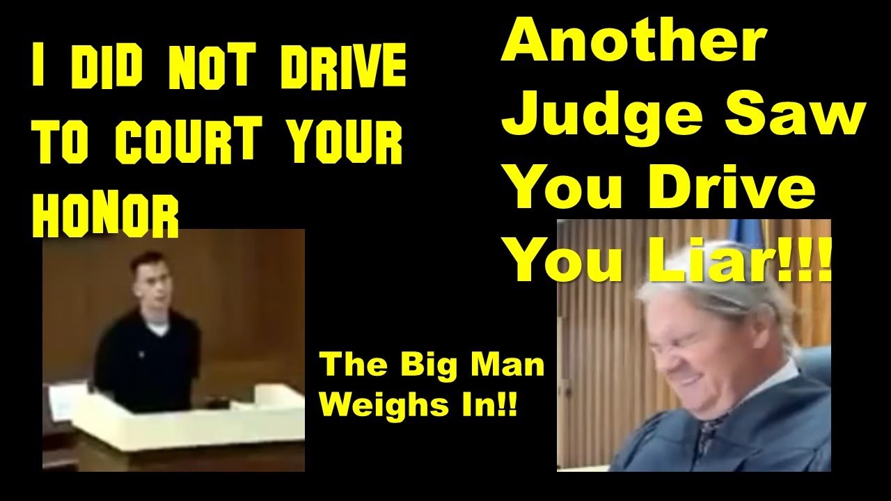 Judge Sees Man Driving to Court Despite NO LICENSE! Then Man Lies to Judge!!!