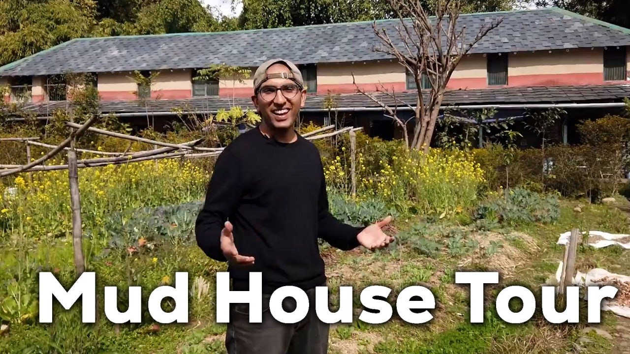 Tour of a traditional mud house in India - an eco-friendly & sustainable building