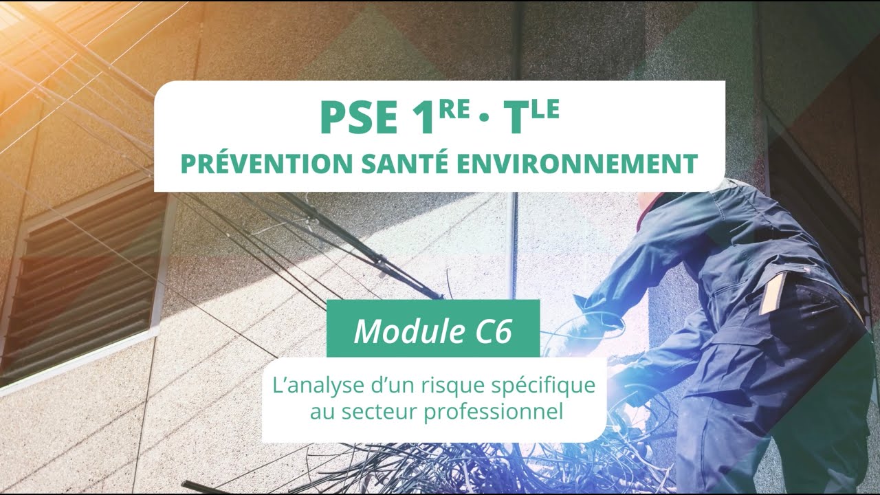 PSE module C6 : L'analyse d'un risque spécifique au secteur professionnel