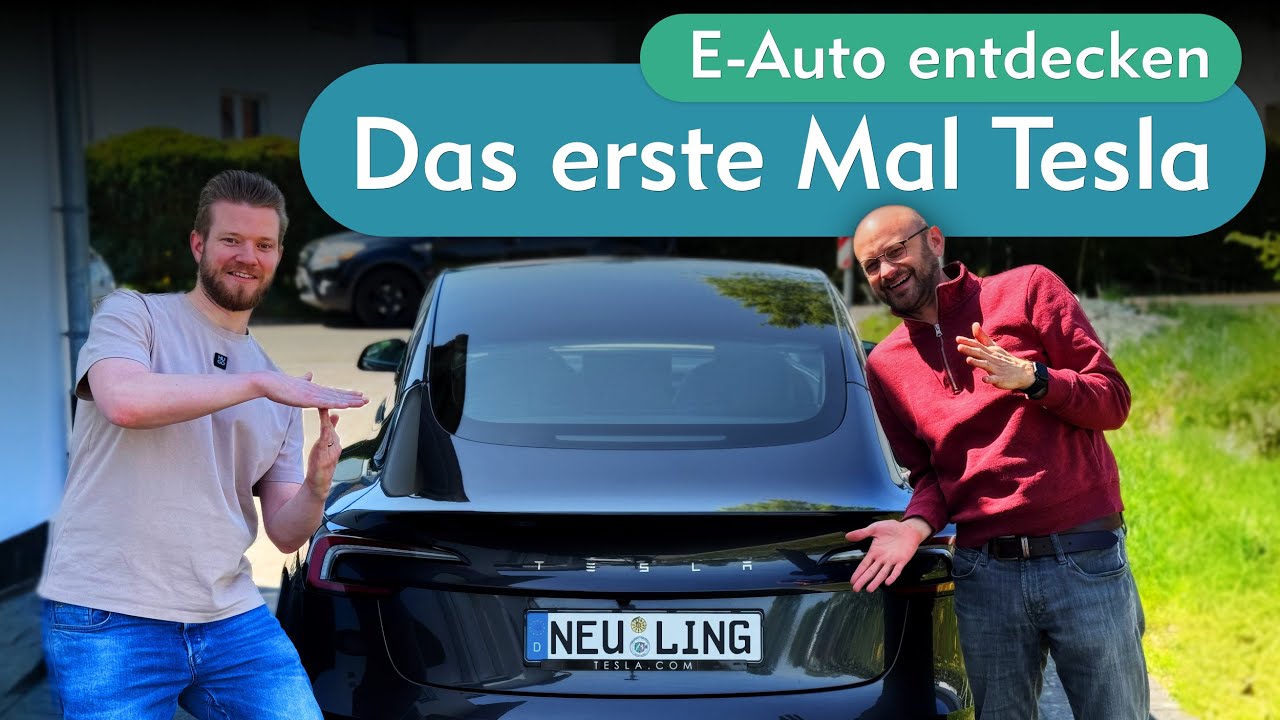 Tesla entdecken: Softwareentwickler zum ersten Mal im E-Auto