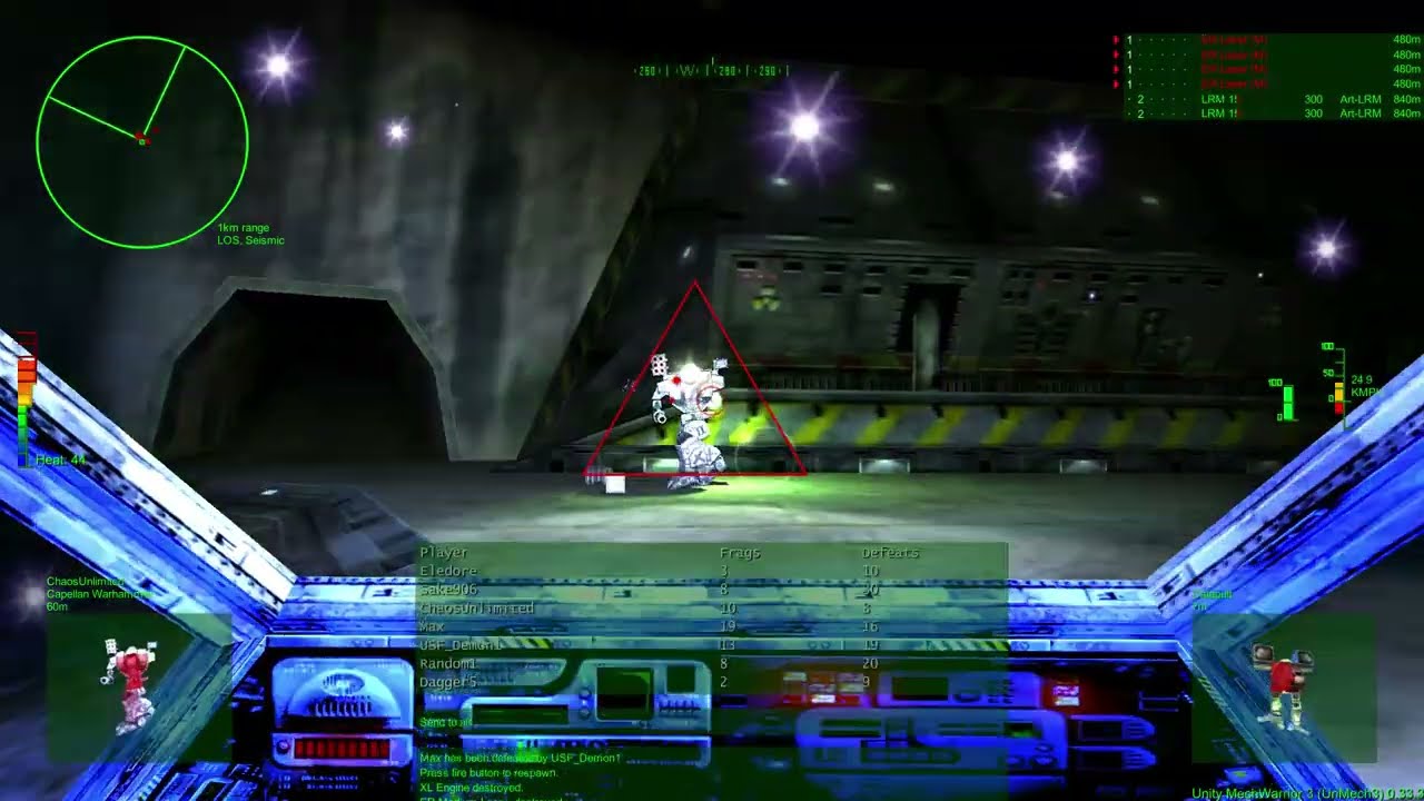 Unity MechWarrior 3 (UnMech3) multiplayer at the factory