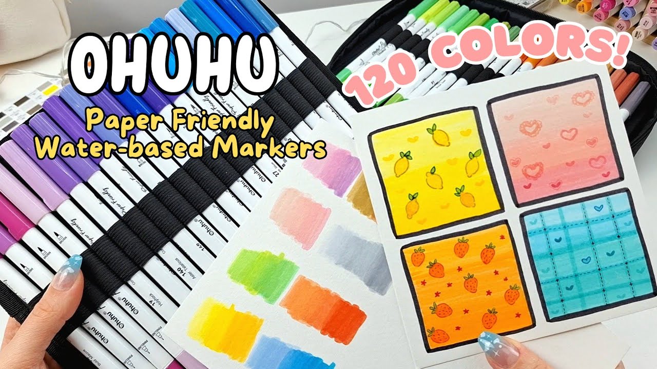Unboxing New Ohuhu Water-based Markers!✨️