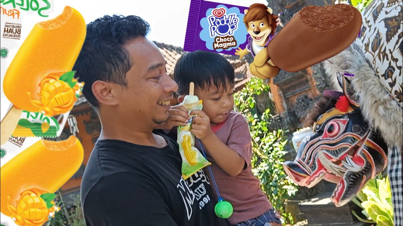 Adiknya Irvan Bagi Bagi Es Krim Sama Temen Yang Lagi Ngelawang Barong