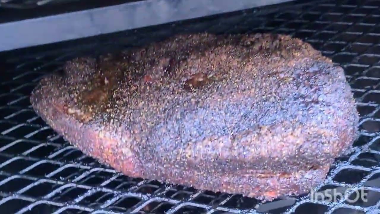 Brisket cook (Old Country gravity feed pit)