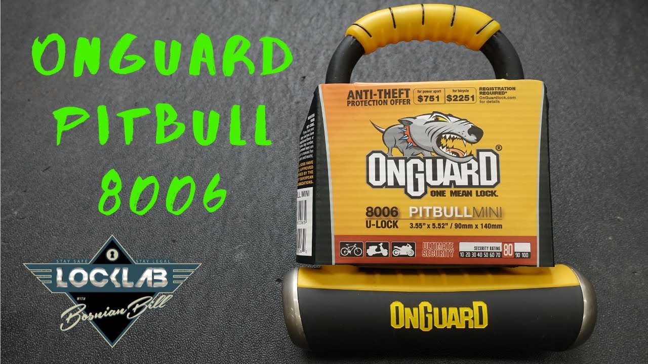 (1644) OnGuard Pitbull Mini 8006 Bike Lock (No Skill Open)