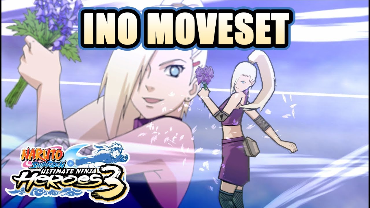 Naruto Ult. Ninja Heroes 3 - Ino Moveset [PSP]