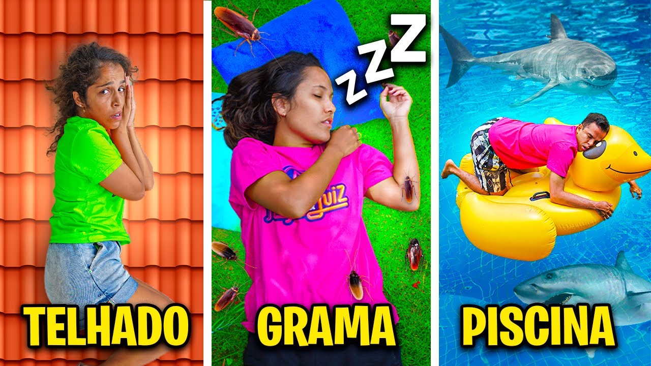 PASSAMOS A NOITE NOS LUGARES MAIS ALEATÓRIOS DA MANSÃO E DEU RUIM!