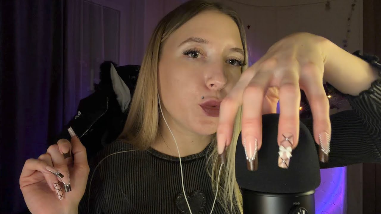 ASMR Быстрый пампинг и скретчинг ветрозащиты + быстрые звуки рта 