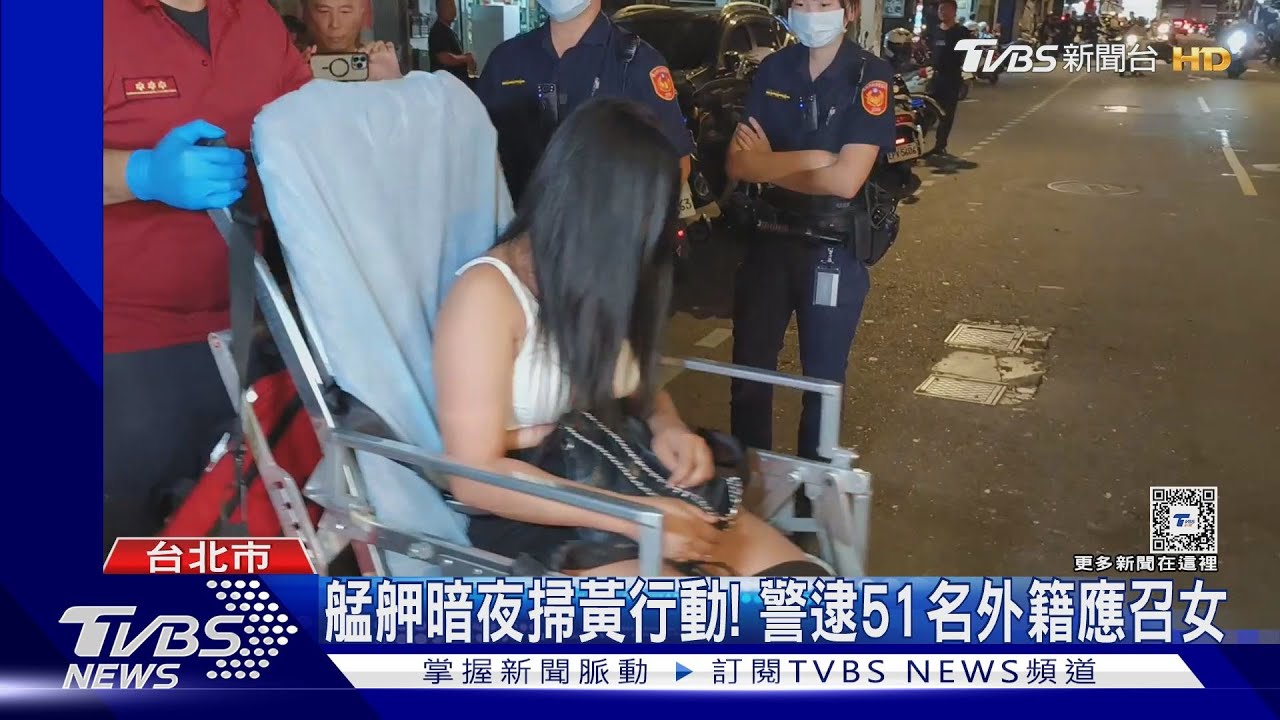 艋舺暗夜掃黃行動! 警逮51名外籍應召女｜TVBS新聞 @TVBSNEWS01