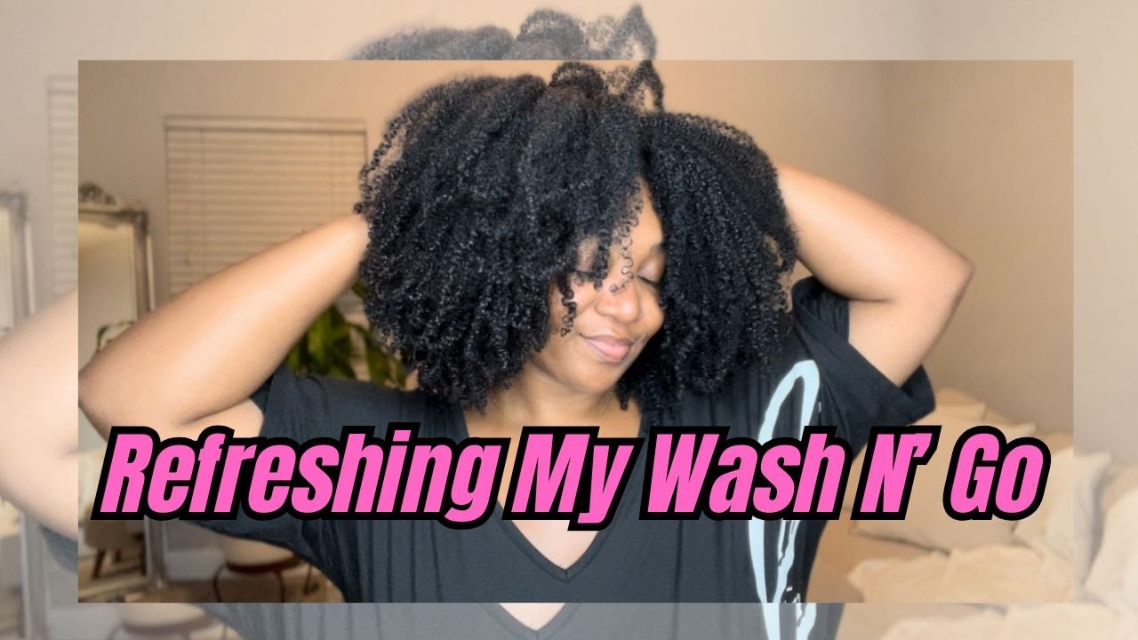REALISTIC NATURAL HAIR ROUTINE! | REFRESHING 5 DAY OLD WASH N' GO