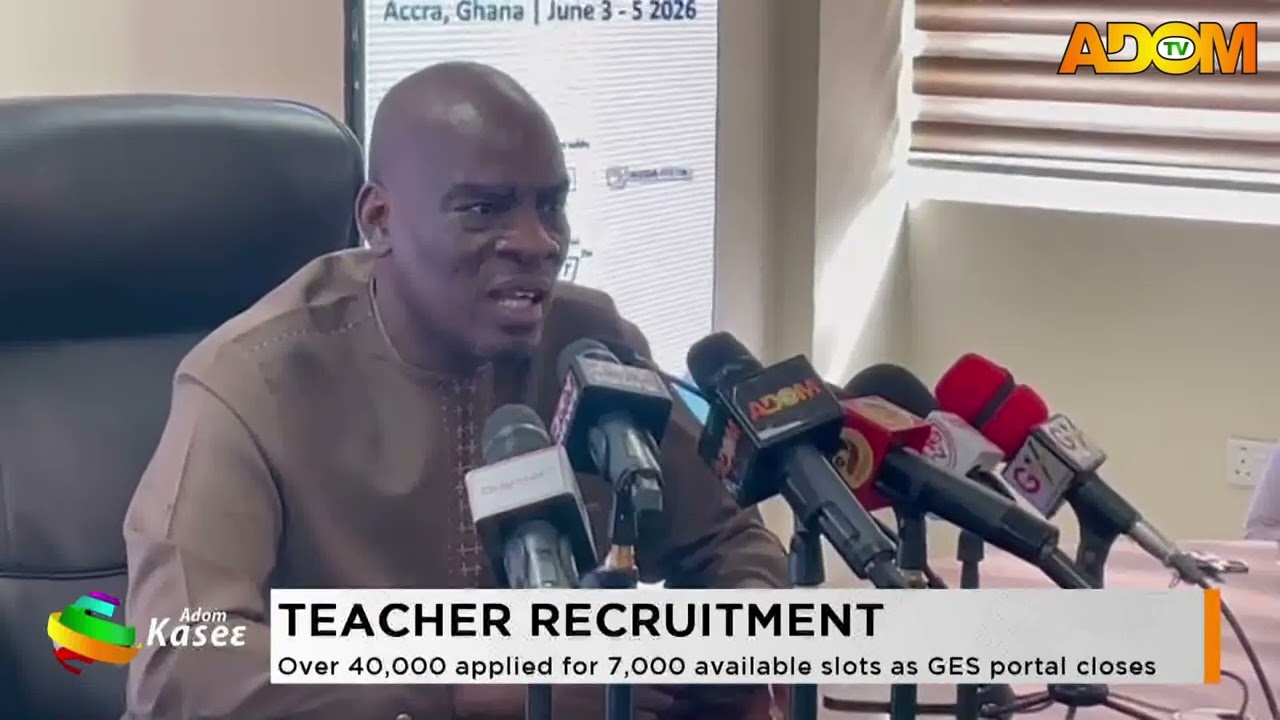 Teacher Recruitment: Over 40,000 applied for 7,000 available slots as GES portal closes