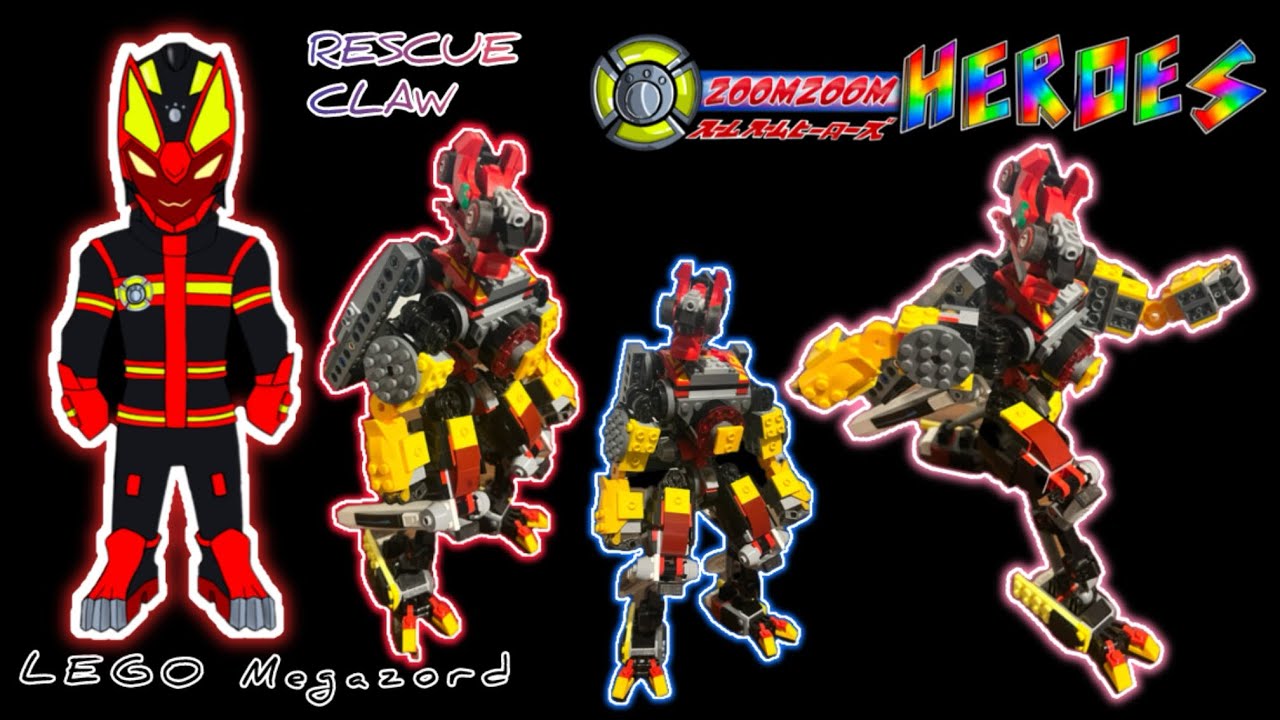 ZoomZoom Heroes: Rescue Claw 🐺 (LEGO Megazord)