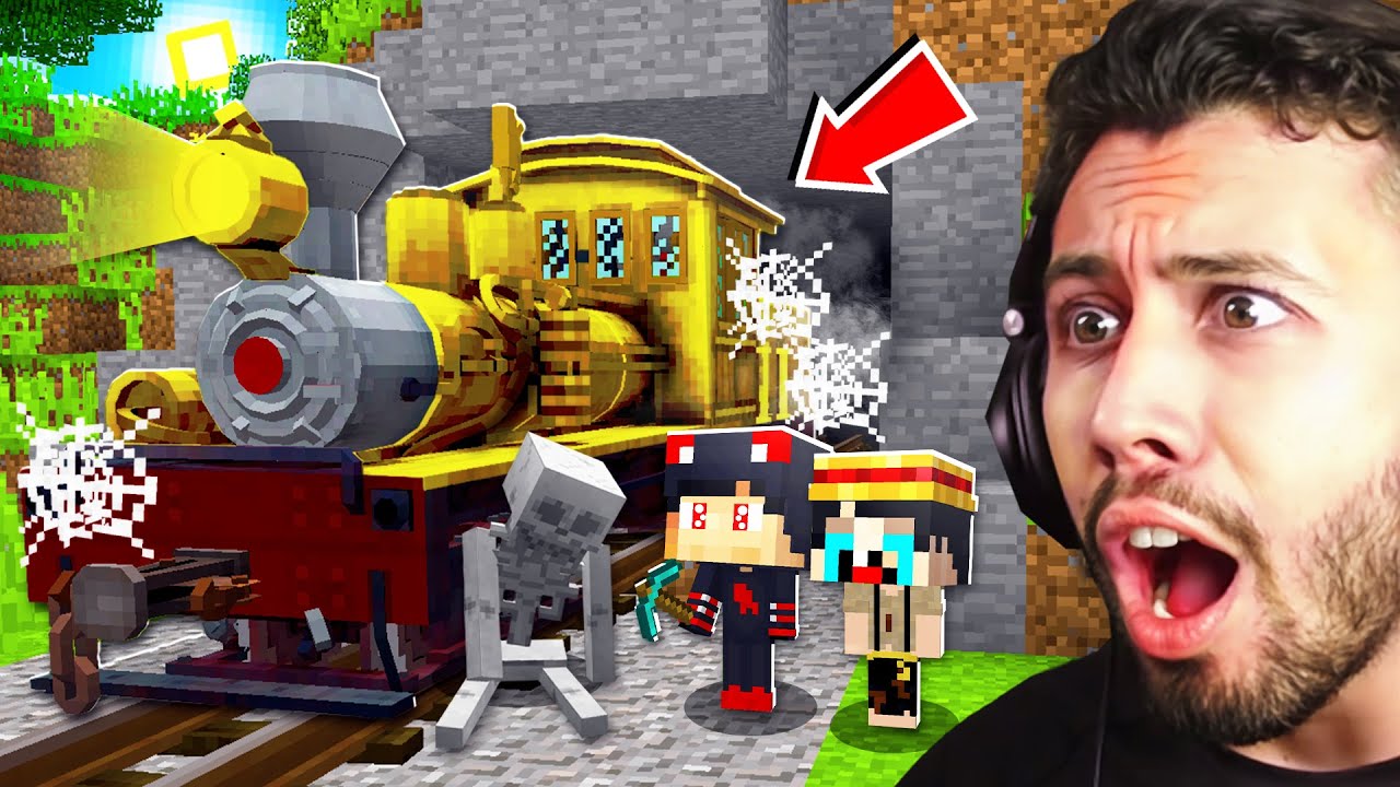 اكتشفنا قطار مهجور في قرية ماين كرافت !!؟