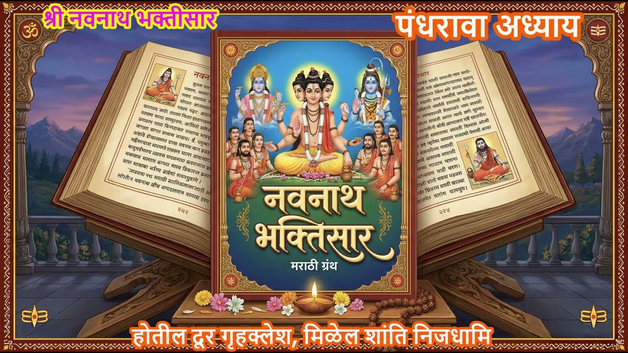 श्री नवनाथ भक्तीसार अध्याय १५ | होतील दूर गृहक्लेश, मिळेल शांती  | Navnath Bhaktisar Adhyay 15