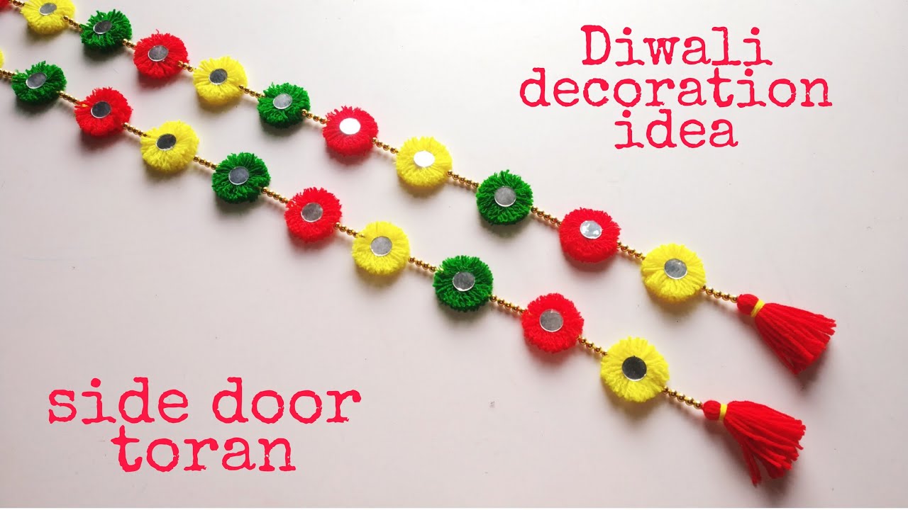 Beautiful Handmade Wall Hanging Craft idea||Side Door Toran