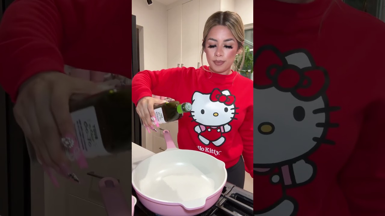Cook with me 🩷 #asmr #pink #cooking
