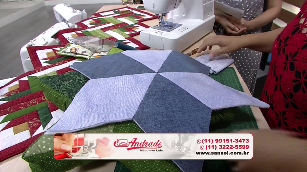 Almofada Estrela em patchwork por Eunice Mance - 14/11/2017 - Mulher.com