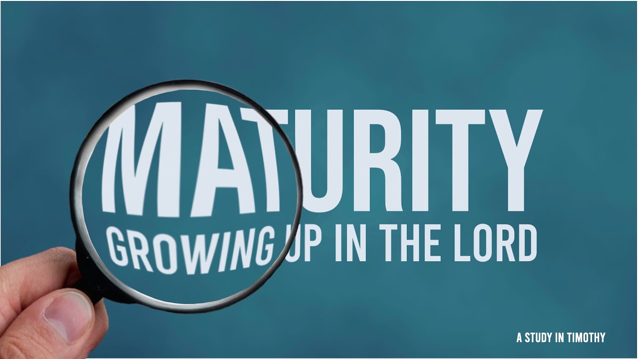 Maturity - Taking Responsibility | Sunday 09/11/25