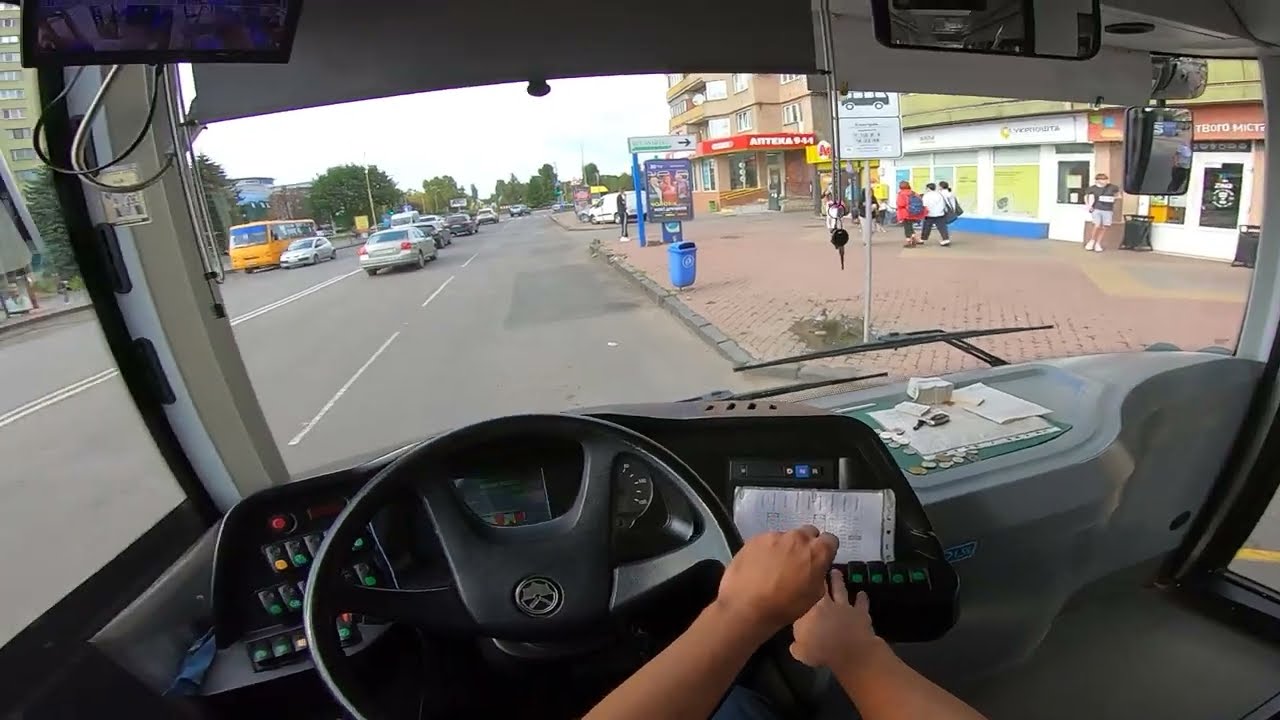 🇺🇦22 маршрут за рулем автобуса - часть первая